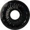 Ekena Millwork Blackthorne Ceiling Medallion (Fits Canopies up to 4 7/8"), 11 3/4"OD x 3 5/8"ID x 1"P, Black Pearl CM11BLBPS - alternate 1